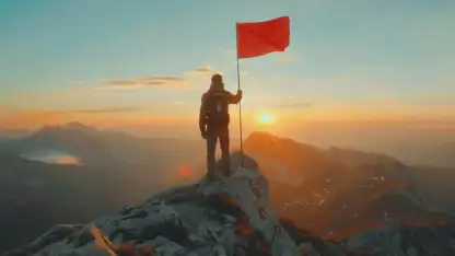 Image of a man on a mountain