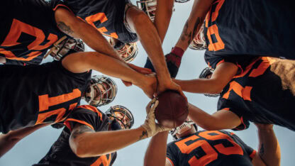 Image of football team spirit