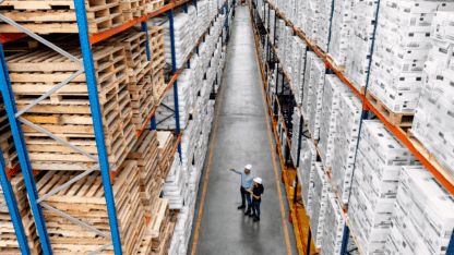 Stocks shelved with products representing expert income for businesses