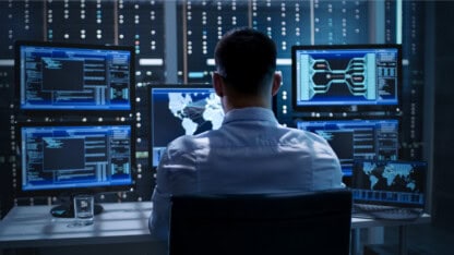 System Security Specialist Working at System Control Center